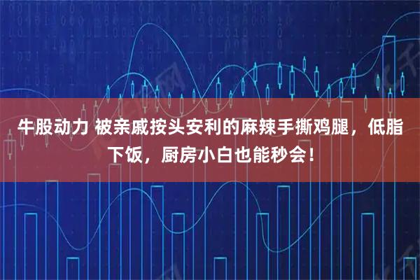 牛股动力 被亲戚按头安利的麻辣手撕鸡腿，低脂下饭，厨房小白也能秒会！
